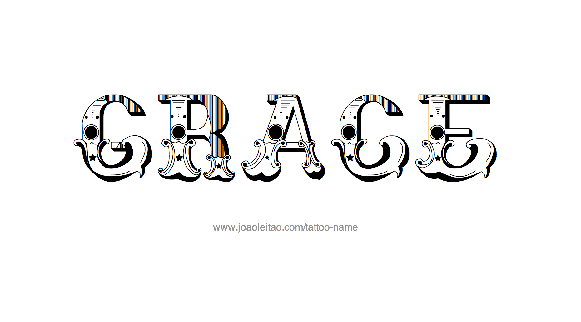 Grace Name Tattoo Designs